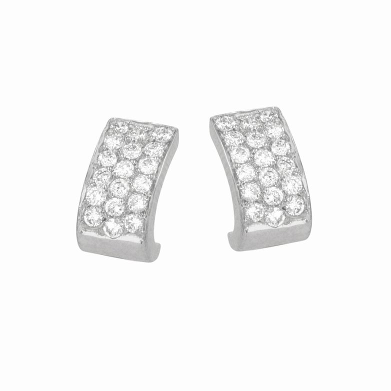 Acheter Boucles d'oreilles diamants 0.72 carat or blanc 4.45g Comme neuf - 1620,00 € Boucles d'oreilles diamants 0.72 carat or blanc 4.45g Comme neuf - reconditionné disponible sur Gemme Les Bijoux